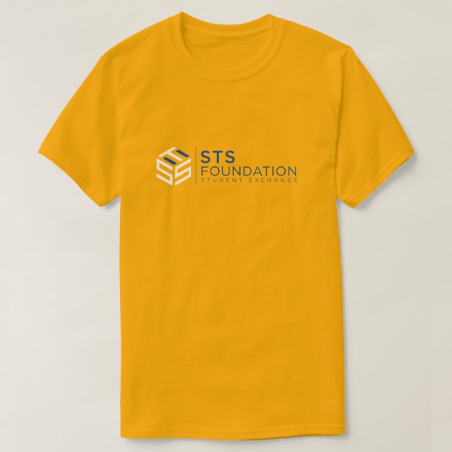 Camiseta T-Shirt da Fundação STS (Amarelo) (Frente do Design)