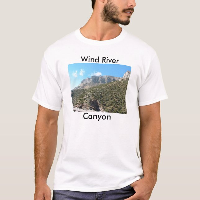 Camiseta T-shirt da garganta de Wind River (Frente)