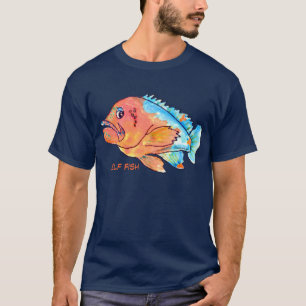Camiseta T-shirt da garoupa dos desenhos animados dos