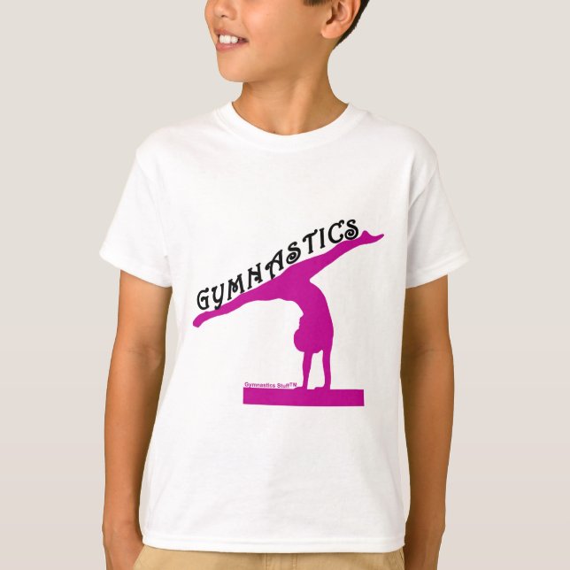 Camiseta T-shirt da ginástica, belo presente. (Frente)