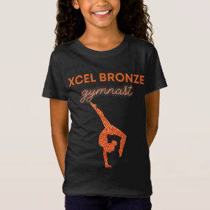 Camiseta T-Shirt da ginástica do Xcel Bronze