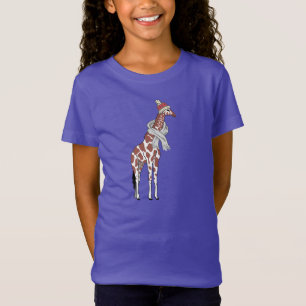 Camiseta T-Shirt da girafa de inverno