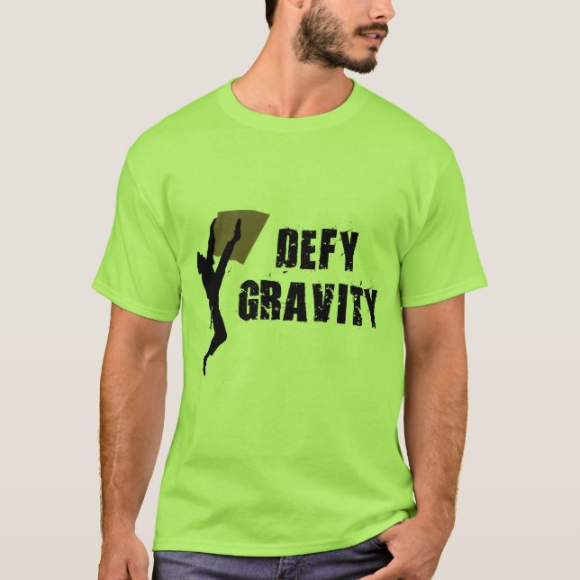 Camiseta T-shirt da gravidade do desafio (Frente)