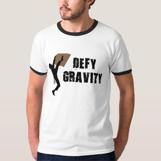 Camiseta T-shirt da gravidade do desafio (Frente)
