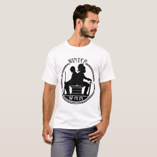 Camiseta T-shirt da guerra 45 do inverno