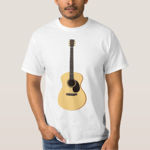 Camiseta T-shirt da guitarra acústica