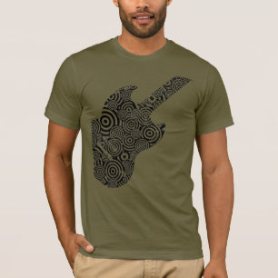Camiseta T-shirt da guitarra do redemoinho