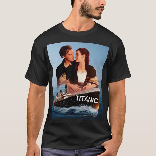 Camiseta t-shirt da história de amor Titanic (Frente)