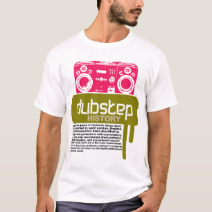 Camiseta T-shirt da história de Dubstep (NOVO)