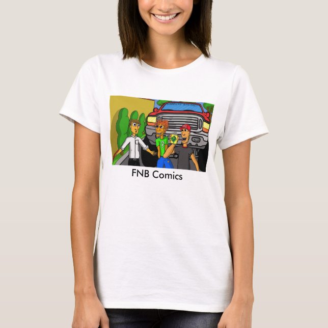 Camiseta T-shirt da história em quadrinhos de FNB (Frente)