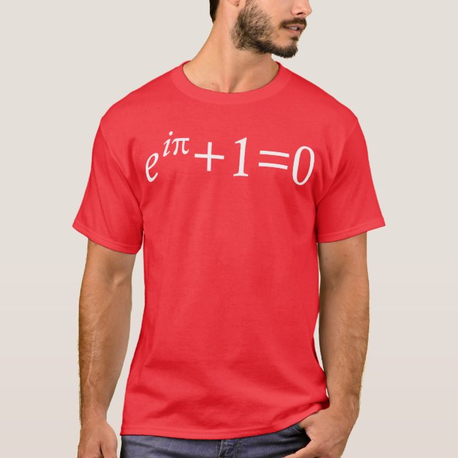 Camiseta T-shirt da identidade de Euler (Frente)