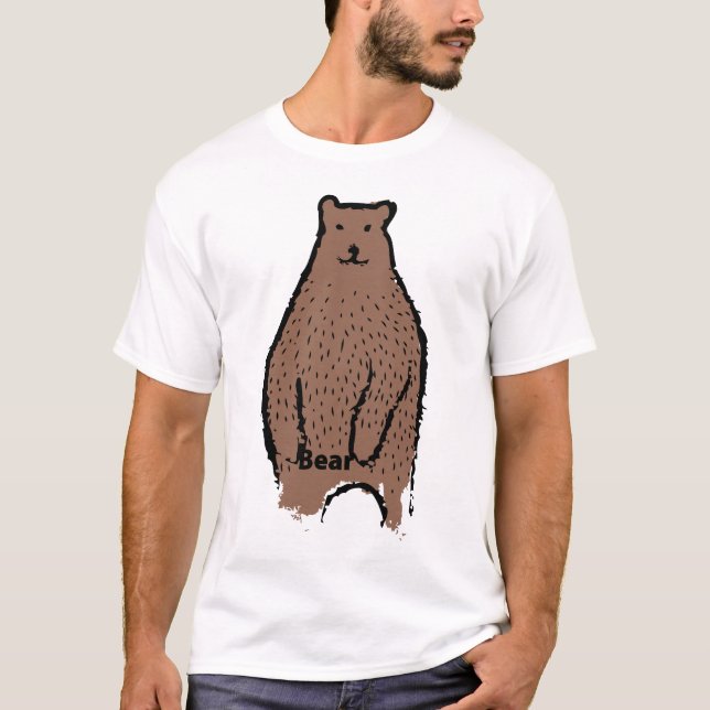 Camiseta T-shirt da identidade do urso (Frente)