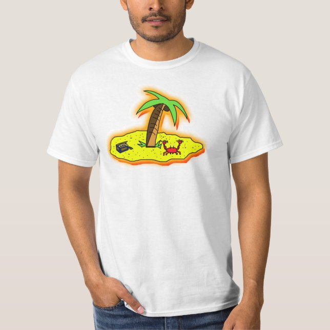 Camiseta T-shirt da ilha de deserto (Frente)