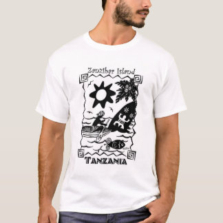 Camiseta T-shirt da ilha de Zanzibar