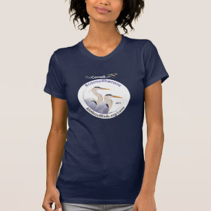 Camiseta T-shirt da ilustração das garças-reais de Corne