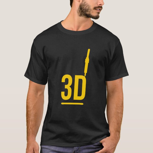 Camiseta T-Shirt da impressora 3d (Frente)