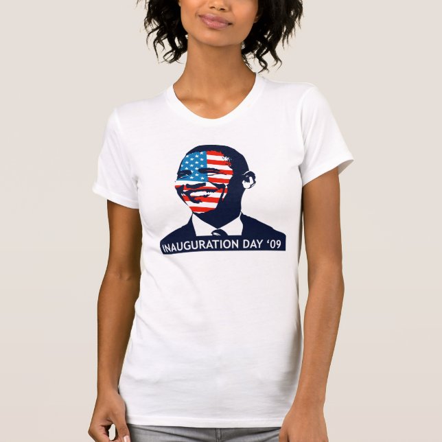 Camiseta T-shirt da inauguração de Obama (Frente)