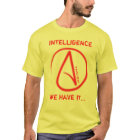 T-shirt da inteligência