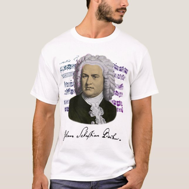Camiseta T-shirt da invenção de Bach (Frente)