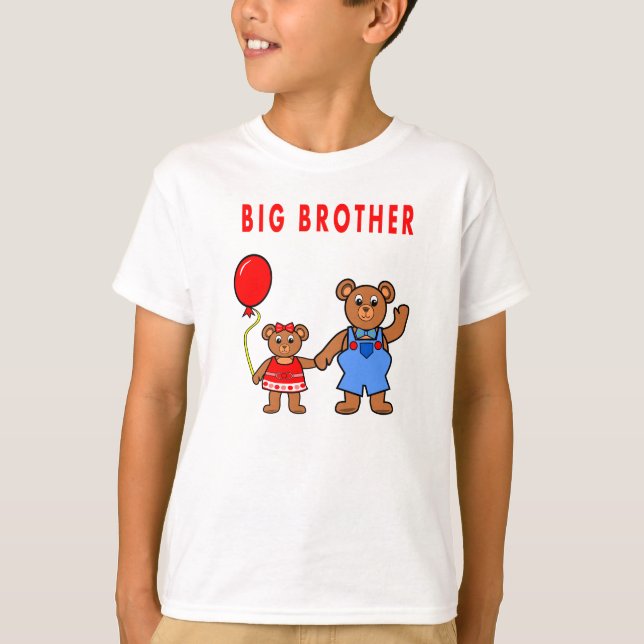 Camiseta T-shirt da irmã mais nova do big brother (Frente)