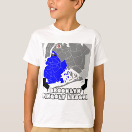 Camiseta T-shirt da juventude da liga de Brooklyn PinGolf