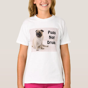 Camiseta T-shirt da juventude das drogas dos Pugs não
