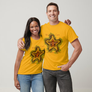 Camiseta T-shirt da Laço-Tintura dos homens da estrela do