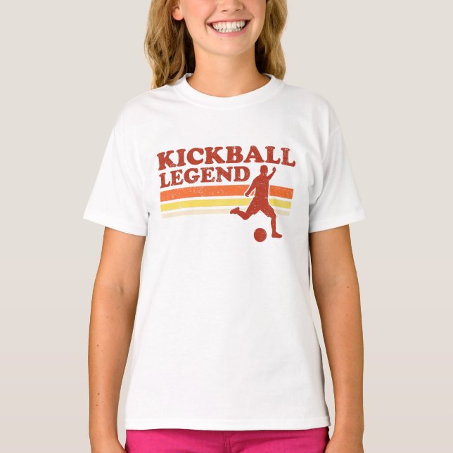 Camiseta T-shirt da legenda de Kickball (Frente)