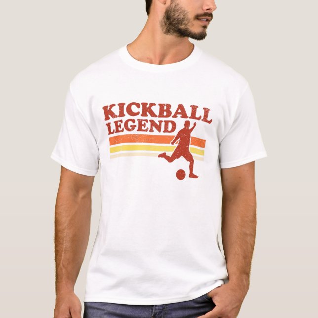 Camiseta T-shirt da legenda de Kickball (Frente)