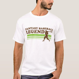 Camiseta T-shirt da legenda do basebol da fantasia