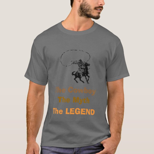 Camiseta T-shirt da legenda do vaqueiro (Frente)