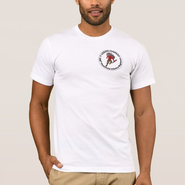Camiseta T-shirt da Legião Empresa de Homens (Frente)