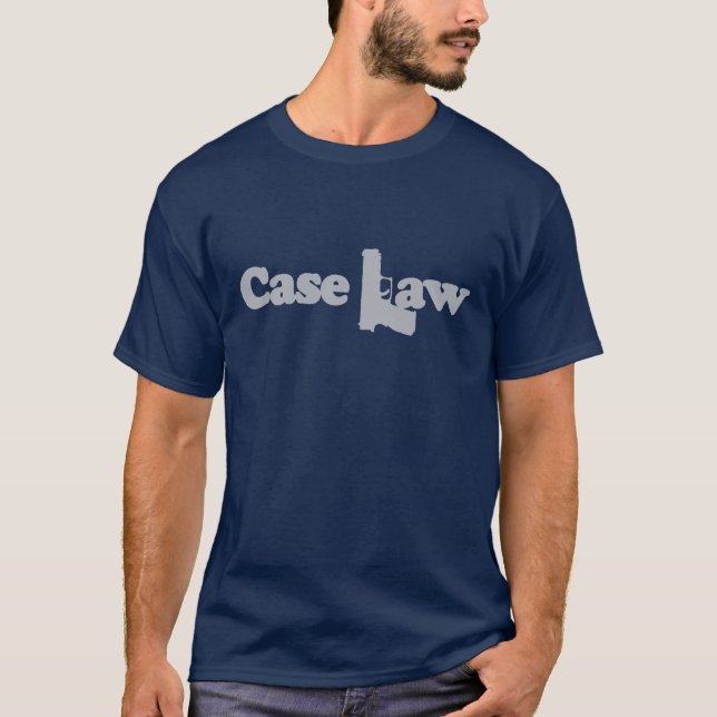 Camiseta T-shirt da lei de antecedentes (Frente)