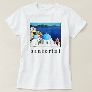 Camiseta T-shirt da lembrança de Santorini (homens,
