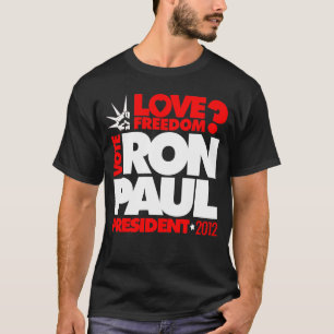 Camiseta T-shirt da liberdade do PRESIDENTE 2012 amor de