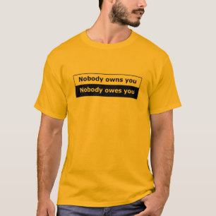 Camiseta T-shirt da liberdade encaixotado - ninguém
