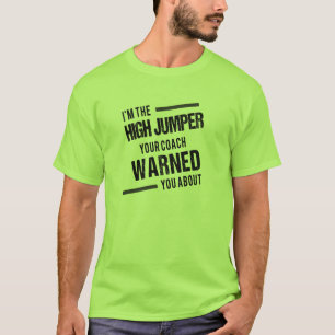 Camiseta T-shirt da ligação em ponte alta do atletismo do