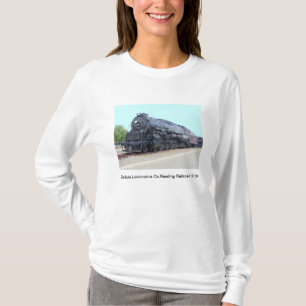 Camiseta T-shirt da locomotiva 2124 da estrada de ferro da