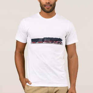 Camiseta T-shirt da locomotiva de vapor