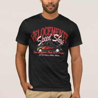 Camiseta T-shirt da loja da velocidade de Fiat 500!
