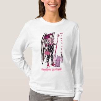 Camiseta T-shirt da Longo-Capa de Pinkiria