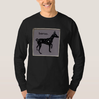 Camiseta t-shirt da longo-Capa do baroo do basenji