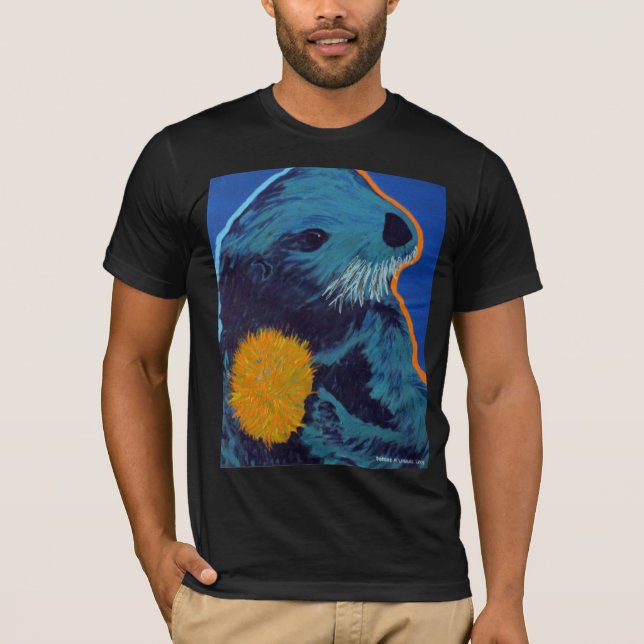 Camiseta T-shirt da lontra de mar (Frente)