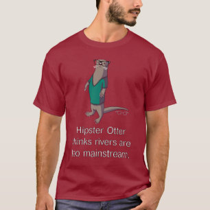 Camiseta T-shirt da lontra do hipster