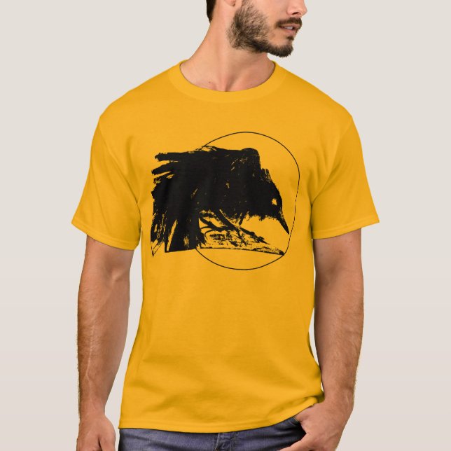 Camiseta T-shirt da lua do corvo (Frente)
