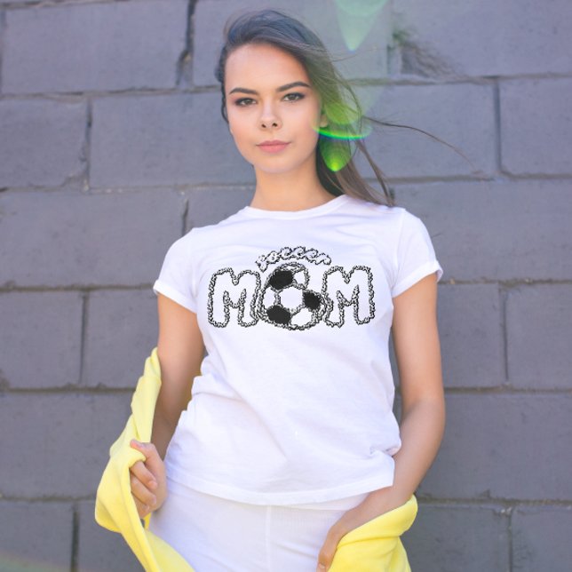 Camiseta T-shirt da mãe do futebol (Criador carregado)