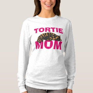 Camiseta T-shirt da MAMÃ do CAT da concha de tartaruga de