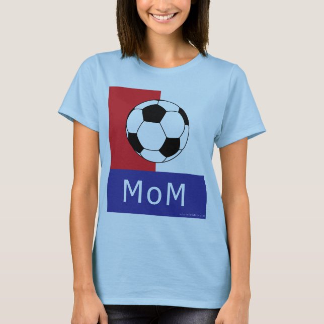 Camiseta T-shirt da mamã do futebol (Frente)