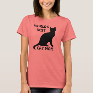 Camiseta T-shirt da mamã do gato do mundo os melhores
