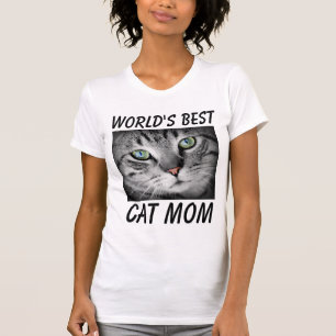 Camiseta T-shirt da mamã do gato do mundo os melhores